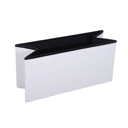 Folding Faux Leather Storage Cube Ottoman Bench Seat Rectangular Footrest Stool - Cream White