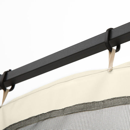 Set of 4 Gazebo Sidewall Mosquito Netting Panels - Beige