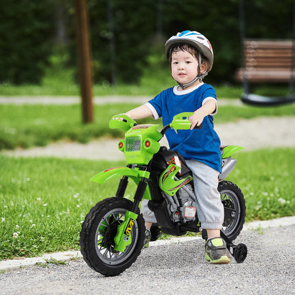 Kids 6V Electric Ride-On Motorbike Motorcycle for Children - Green