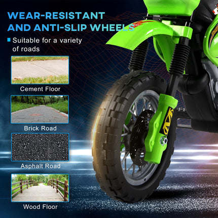 Kids 6V Electric Ride-On Motorbike Motorcycle for Children - Green