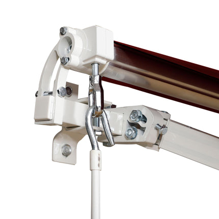 Manual Retractable Patio Awning 2.5m x 2m UV Protection - Wine Red