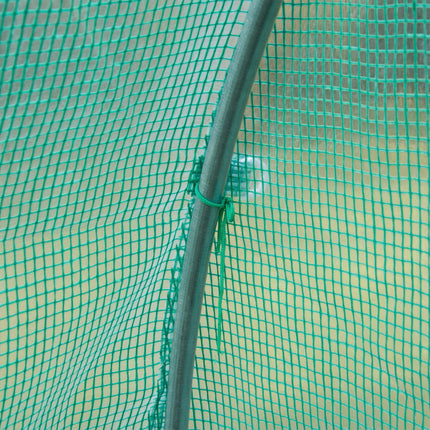 3 x 2 x 2m Tunnel Walk-in Greenhouse Replacement Cover with Roll-up Windows and Door - Green