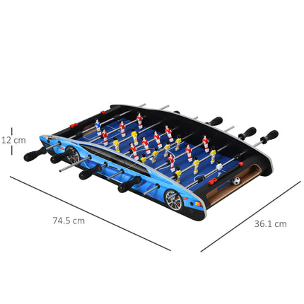 2ft Competition-Sized Foosball Table for Indoor Game Rooms and Bars - Blue