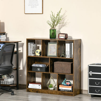 3-Tier Bookcase, Storage Shelf Unit with Open Compartments, for Living Room, Bed