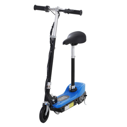 Outdoor Ride On Powered Scooter 120W Motor 2x12V Battery for Kids Sporting Toy - Blue