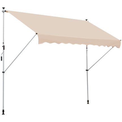 3x1.5m  Adjustable Outdoor Aluminium Frame Awning Beige