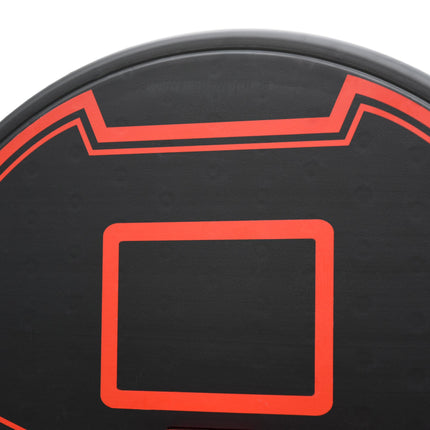Adjustable Steel Frame Basketball Hoop Stand - Black/Red