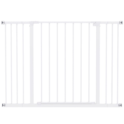Pressure Fitted Extendable Pet Dog Safety Gate 72-107cm Wide - White