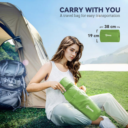 2 Person Camping Inflatable Mattress - Green