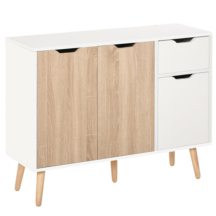 Sideboard Floor Standing Storage Cabinet with Drawer for Bedroom, Living Room, Home Office - Natural