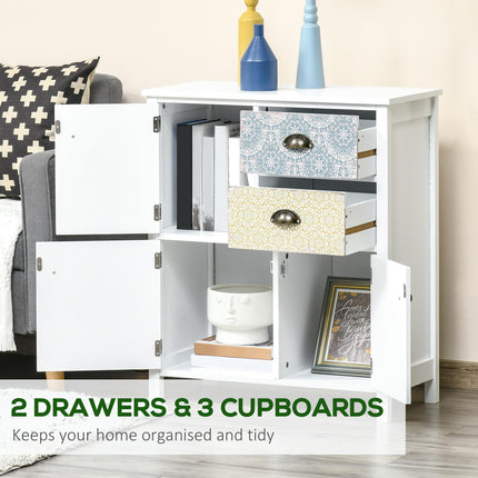 Multi-purpose Drawer Table Sideboard Storage Chest Organizer Unit - Multicoloured