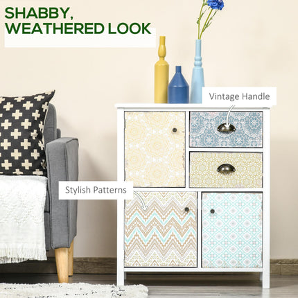 Multi-purpose Drawer Table Sideboard Storage Chest Organizer Unit - Multicoloured
