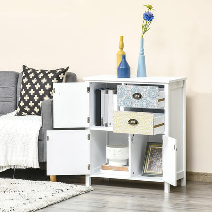 Multi-purpose Drawer Table Sideboard Storage Chest Organizer Unit - Multicoloured