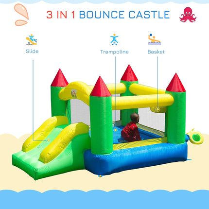 Inflatable Kids Bounce Jumper with Blower - Multi-colour