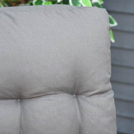 2 Piece Reclining Zero Gravity Garden Chairs with Cushions - Dark Grey
