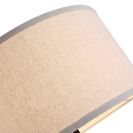 5FT Wood Tripod Floor Lamp with E27 Bulb Fitting for Home Office - Beige