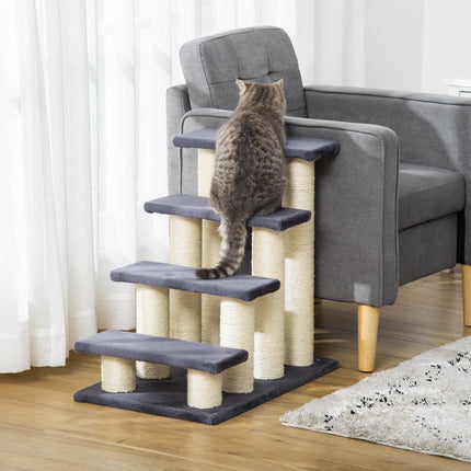 4-Step Pet Stairs for Small & Older Dogs and Cats - Navy Blue
