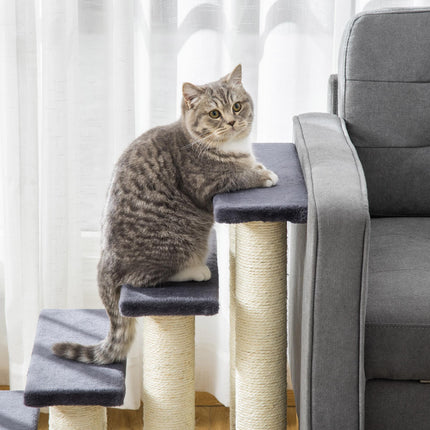 4-Step Pet Stairs for Small & Older Dogs and Cats - Navy Blue