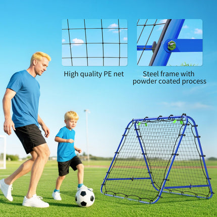 PE Mesh Double-Sided Outdoor Rebounder Net 100x95x90 cm - Blue