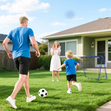 PE Mesh Double-Sided Outdoor Rebounder Net 100x95x90 cm - Blue