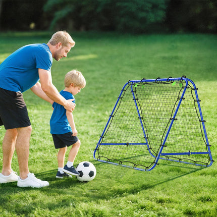 PE Mesh Double-Sided Outdoor Rebounder Net 100x95x90 cm - Blue