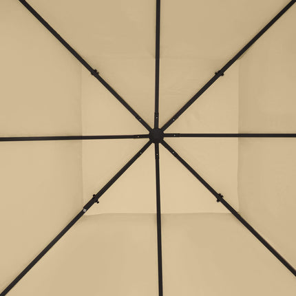 Gazebo Roof Replacement for 3 x 4m Frames with Two-Tier Design - Cream