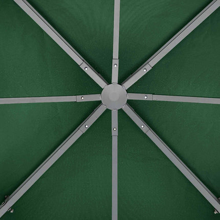3 x 3 Metre Replacement Gazebo Canopy Double Tier UV Resistant - Dark Green