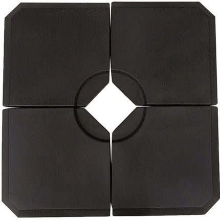 HD Polyethylene Fillable Parasol Base for Sand or Water - Black