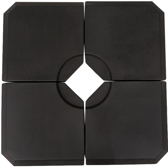 HD Polyethylene Fillable Parasol Base for Sand or Water - Black