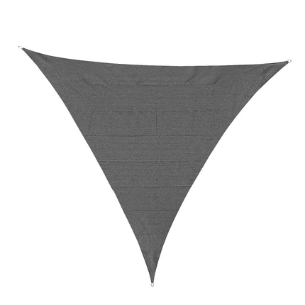 5x5m Triangle Sun Shade Sail Outdoor UV Protection HDPE Canopy w/ Steel Rings Ro