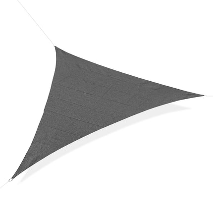 5x5m Triangle Sun Shade Sail Outdoor UV Protection HDPE Canopy w/ Steel Rings Ro