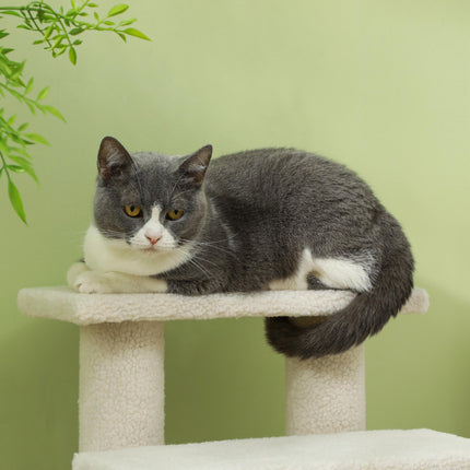 Dog Steps for Bed 4 Step Pet Stairs for Sofa Dog Cat Climb Ladder 63x43x60 cm Cr