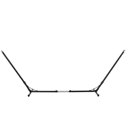 Adjustable 3.1–3.8m Universal Metal Hammock Stand for Garden Camping Patio – Black