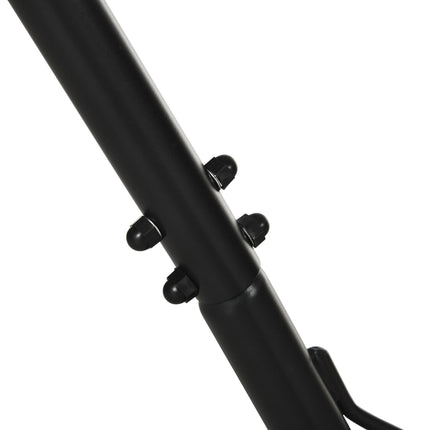 Adjustable 3.1–3.8m Universal Metal Hammock Stand for Garden Camping Patio – Black