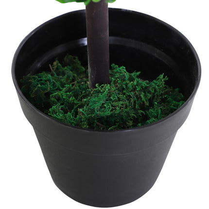 Set of 2 Artificial Boxwood Ball Topiary Trees 112cm - Green