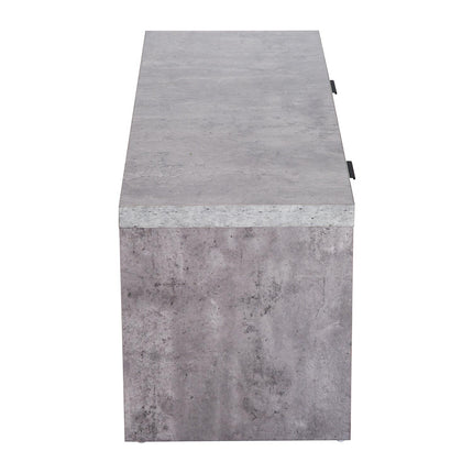 Wooden 1.2M TV Stand Cabinet with Storage for DVD CD Media - Grey