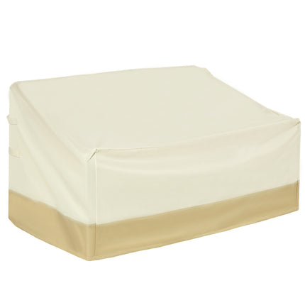 Waterproof 3 Seat Rattan Patio Furniture Cover 600D Oxford Cloth - Beige and Coffee