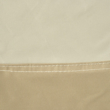 Waterproof 3 Seat Rattan Patio Furniture Cover 600D Oxford Cloth - Beige and Coffee
