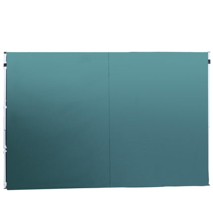 3m Gazebo Exchangeable Side Panels with Windows - Green