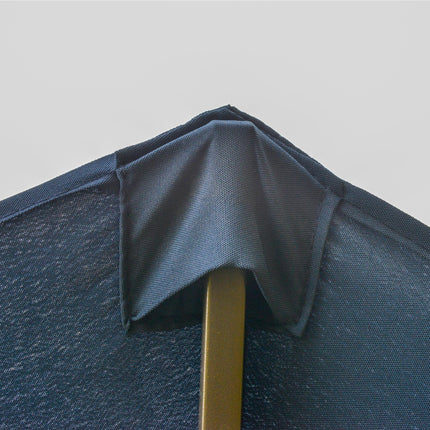 4.6m Double Canopy Garden Parasol with UV Protection - Blue
