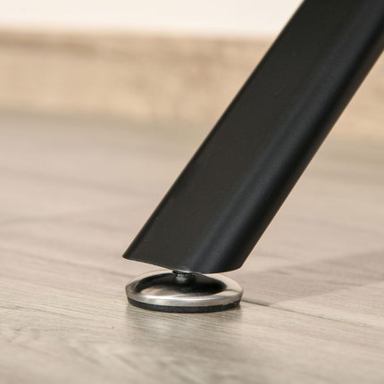 L-Shaped Computer Desk with Storage Drawers Home Office Workstation - Black
