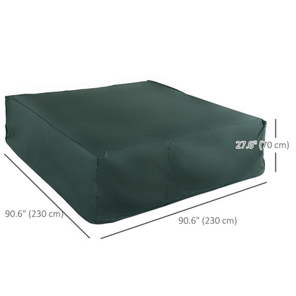 Large Patio Garden Furniture Set Cover 230x230cm Waterproof 600D Oxford - Green