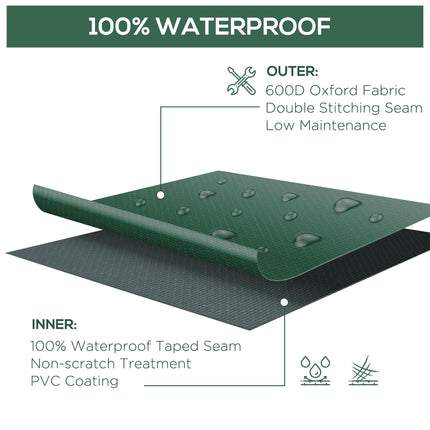 Large Patio Garden Furniture Set Cover 230x230cm Waterproof 600D Oxford - Green
