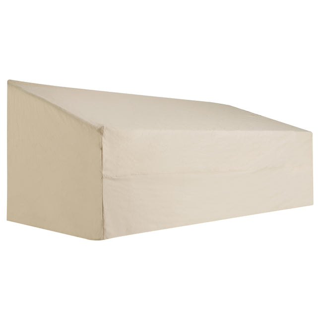 3 Seat Waterproof Oxford Cloth Sofa Cover with Fixing Bands - Beige