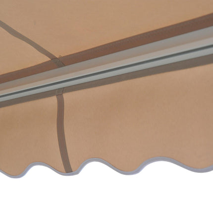 Electric Retractable Awning Set with UV Protection 3.5m x 2.5m - Cream White