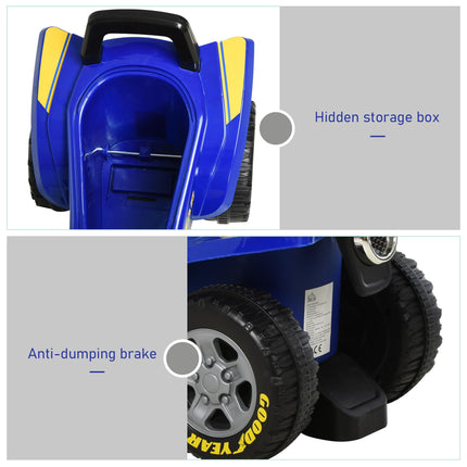 Toddlers Sound Effect Quad Bike Walker PP with Storage - Yellow/Blue