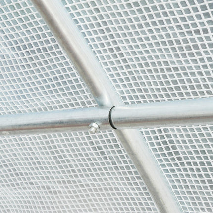 Greenhouse Replacement Cover with Roll-Up Windows and Door 6x3x2m - White