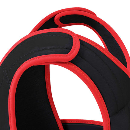 20kg Adjustable Metal Sand Weight Trainer Vest Unisex - Black/Red