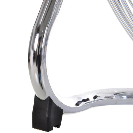 20" Chrome Metal Floor Standing High Velocity Fan with Tilting 3 Speed - Silver
