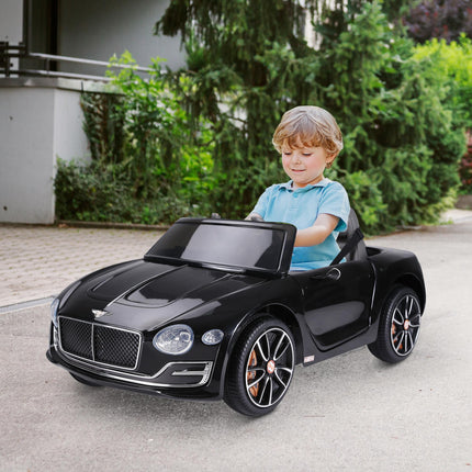 Licensed Bentley Kids 6V Electric Ride On Car with Remote Control - Black
